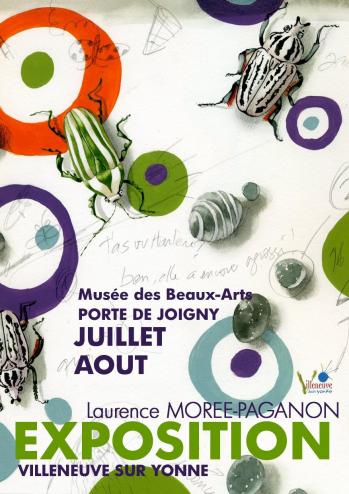 Affiche expo laurence moree pauganon porte de joigny juillet aout 2015